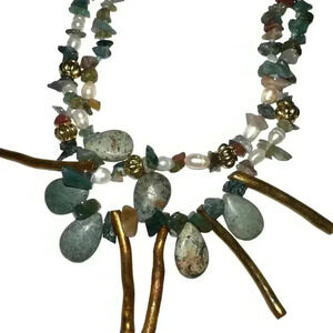 Charming Multi Strand Bead Necklace
